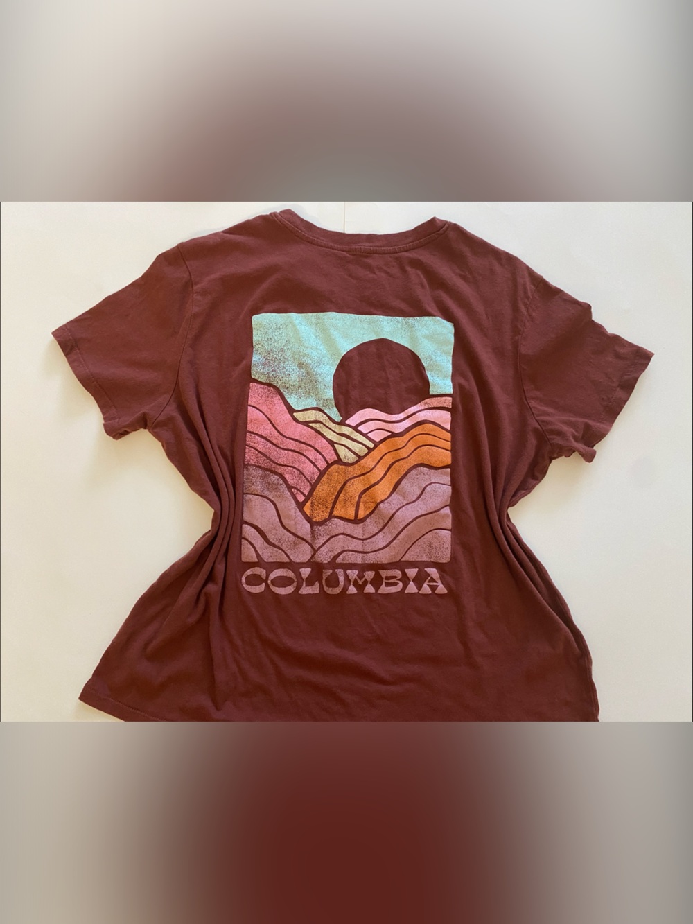 Columbia Women’s Maroon Graphic Short Sleeve Tee